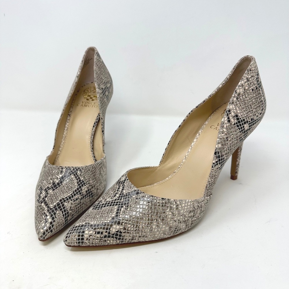 Vince‎ Camuto Airmosah Snakeskin Stiletto Pointed Toe Pumps 9